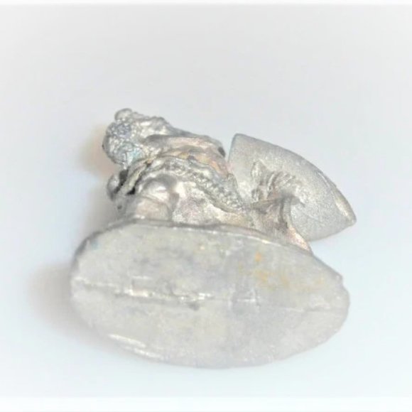 LEAD FIGURE Stamped #14 With Something Else Dungeon & Dragons Knight Warrior Wiz - Picture 5 of 6